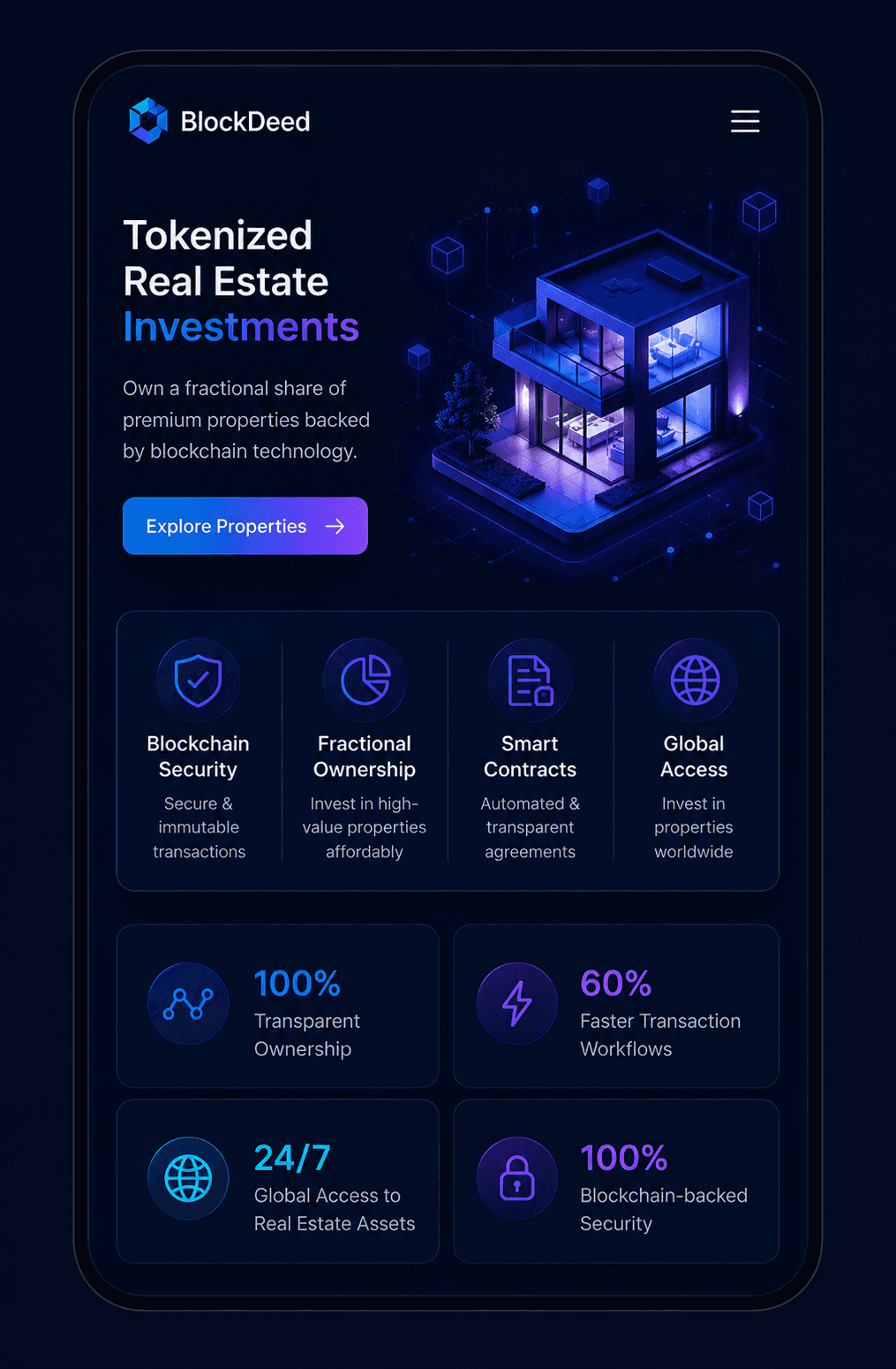 BlockDeed – Property Investment Platform